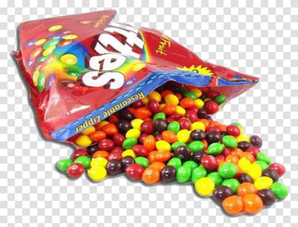 Skittles Bite Size Candies Original Open Bag Of Skittles, Sweets, Food, Confectionery, Candy Transparent Png