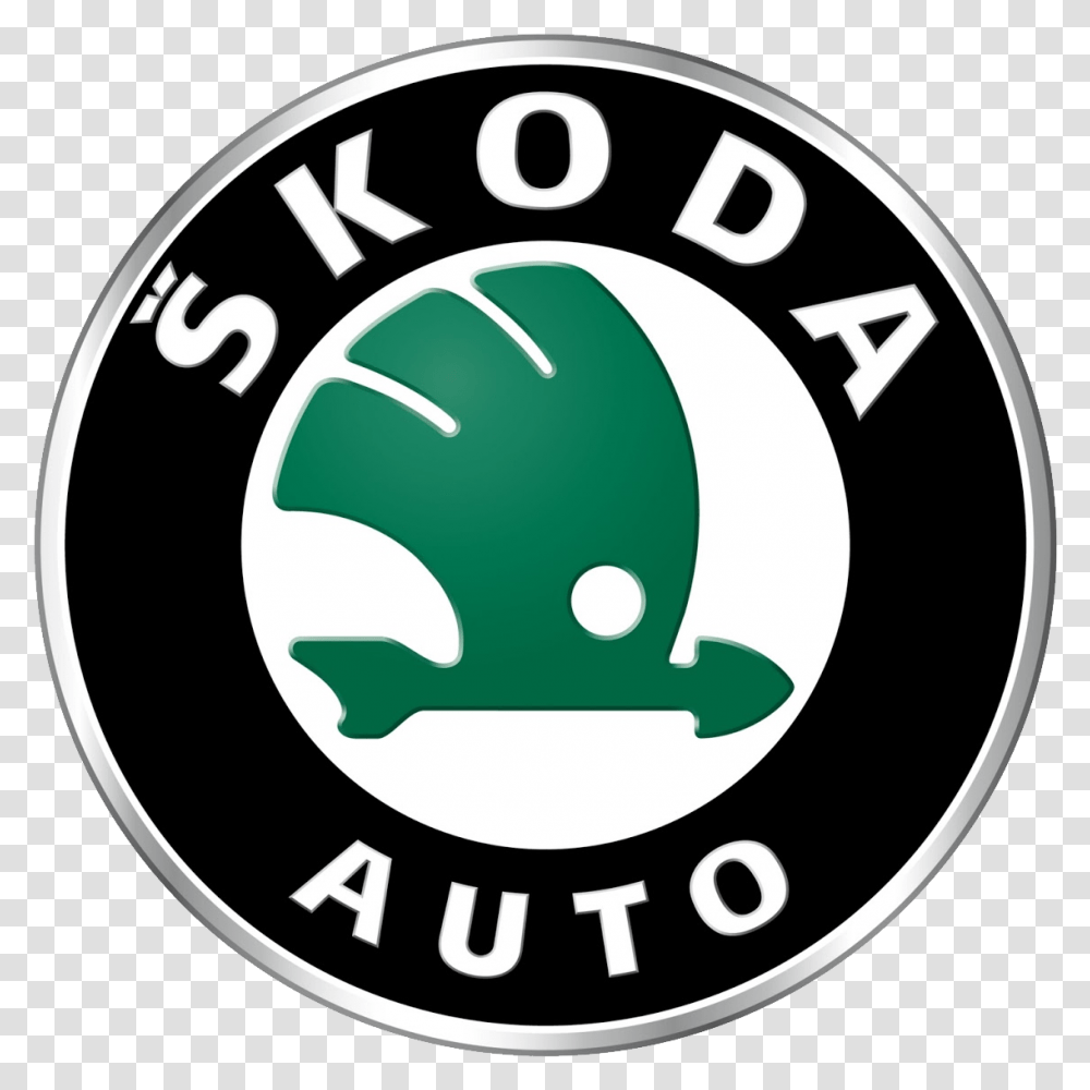 Skoda Car Logo Image Skoda Car Logo, Symbol, Trademark, Text, Label Transparent Png