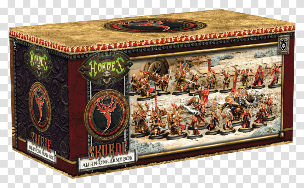 Skorne All In One Army Box Menoth Army Box 2017, Person, Human, Arcade Game Machine, Temple Transparent Png