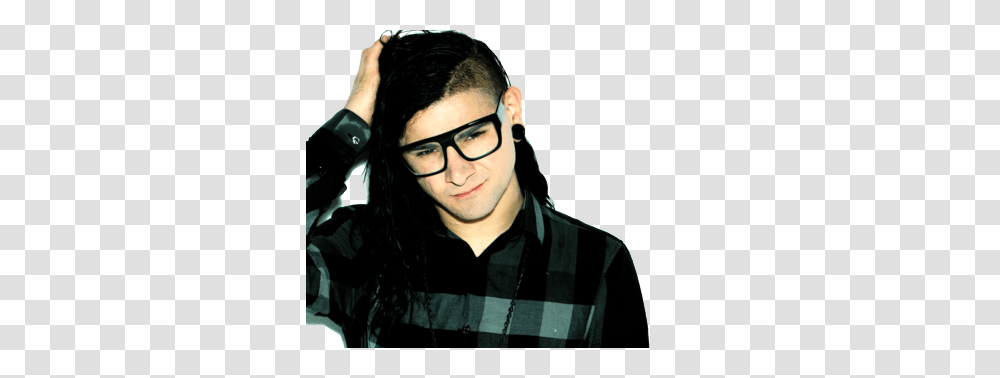 Skrillex Picture, Person, Face, Glasses, Accessories Transparent Png