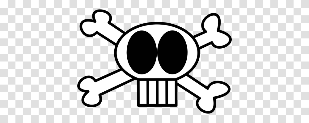 Skull And Bones Clip Art, Stencil, Silhouette Transparent Png