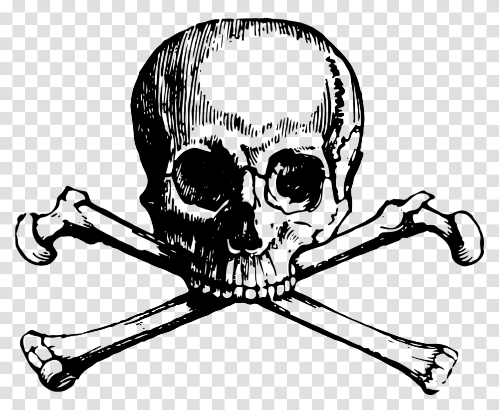 Skull And Bones, Gray, World Of Warcraft Transparent Png