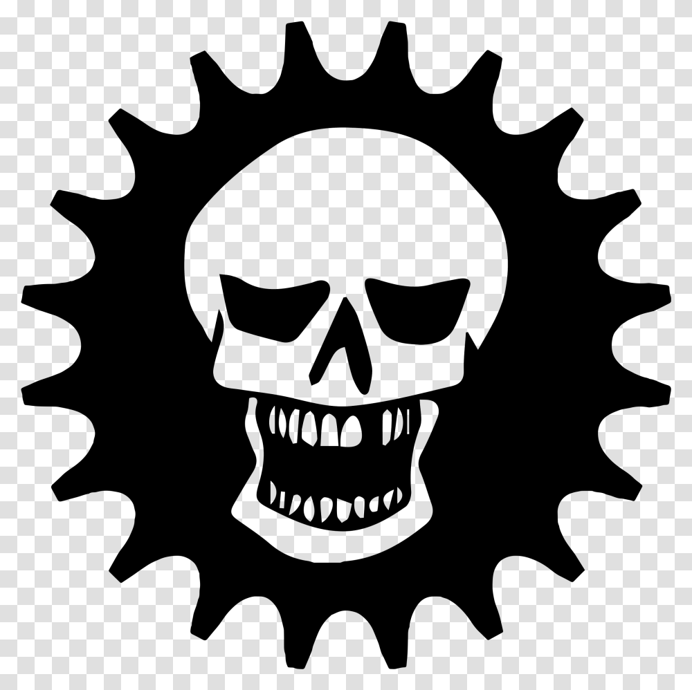 Skull And Cog Fsa Direct Mount Chainring, Gray, World Of Warcraft Transparent Png