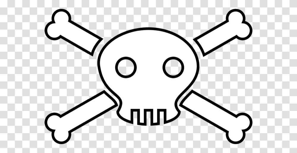 Skull And Crossbone Clipart, Stencil, Label, Blow Dryer Transparent Png