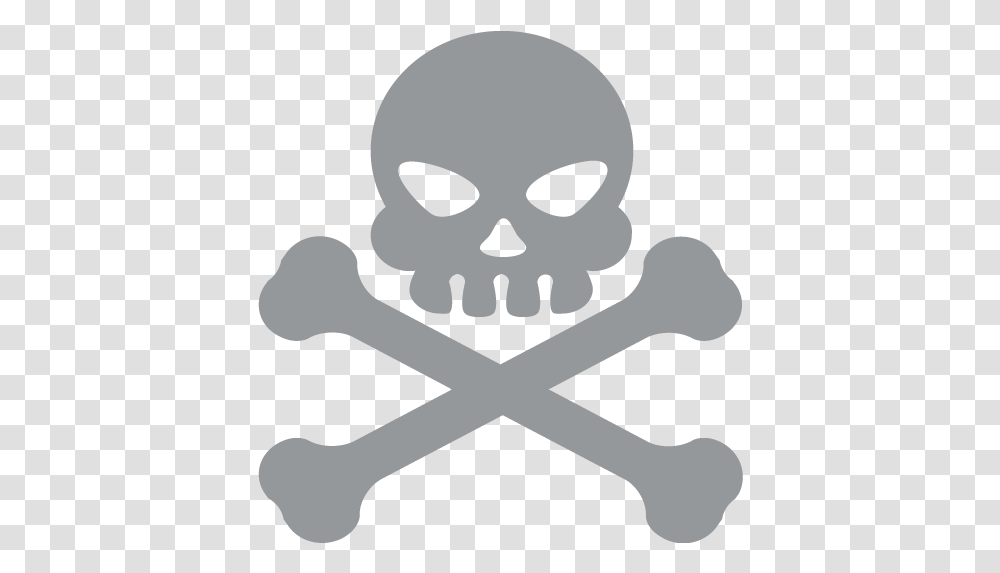 Skull And Crossbones Emoji For Facebook Skull Dead Face Emoji, Symbol, Stencil, Alien Transparent Png