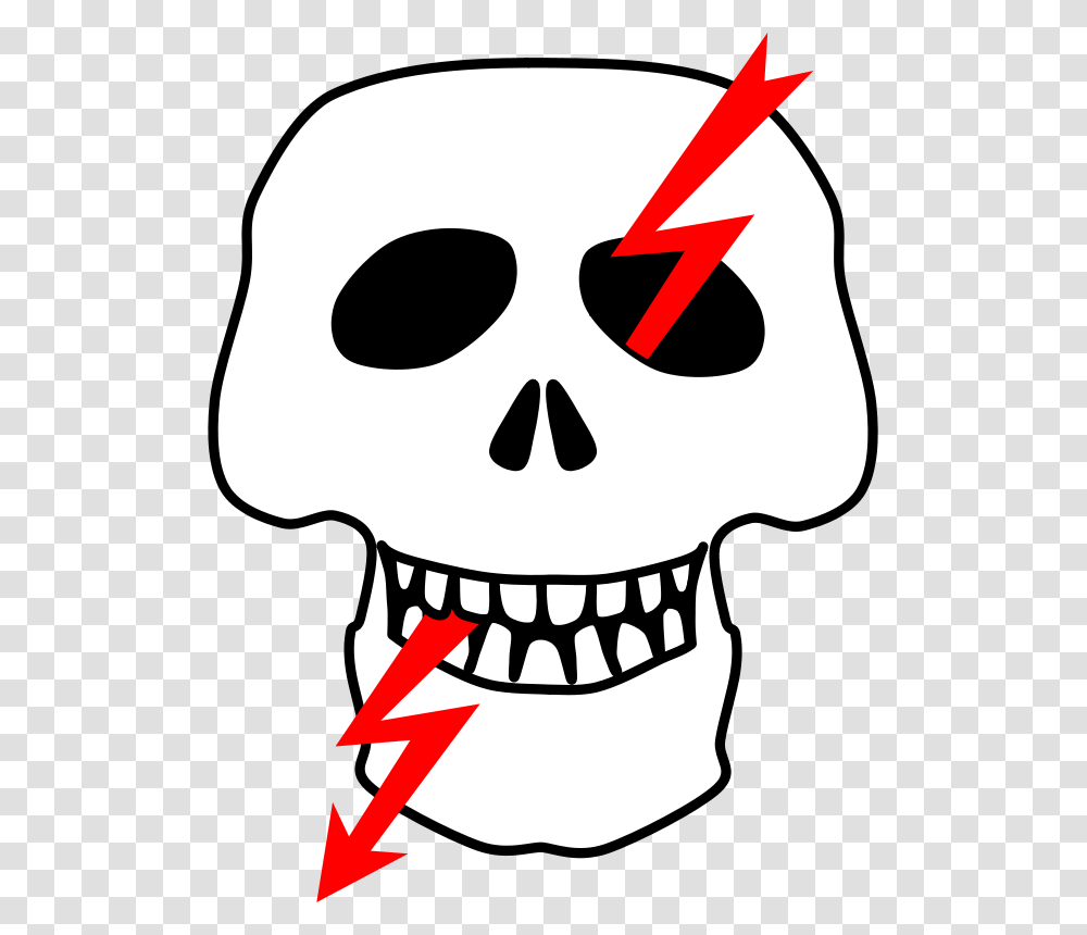 Skull And Crossbones High Voltage Sign, Technology, Stencil, Halloween, Mask Transparent Png