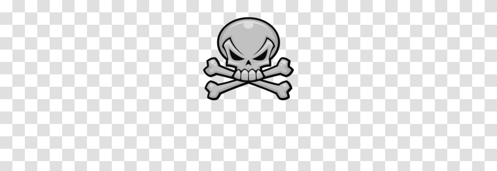 Skull And Crossbones, Emblem, Pirate, Stencil Transparent Png