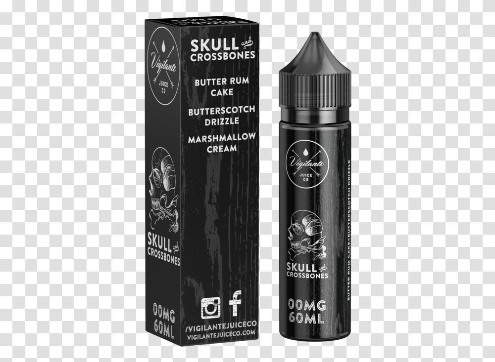 Skull And Crossbones Vape Juice, Cosmetics, Bottle, Tin, Aluminium Transparent Png