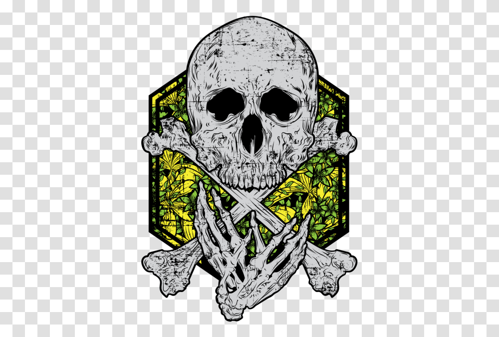 Skull And Flower Background Tshirt Design Skeleton Creepy, Sunglasses, Accessories, Accessory, Art Transparent Png