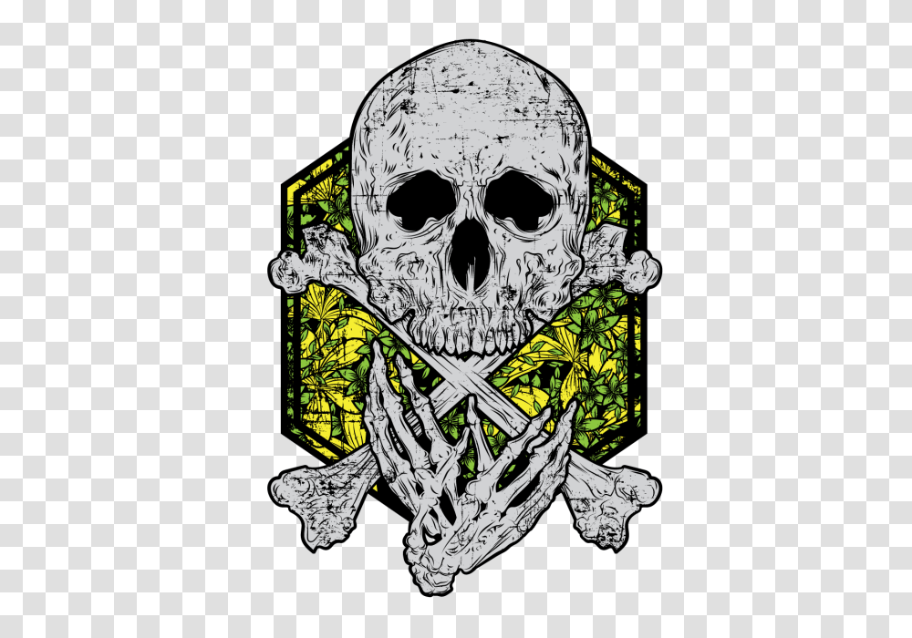 Skull And Flower Background Tshirt Design Skull Skeleton Hand, Sunglasses, Accessories, Accessory, Drawing Transparent Png