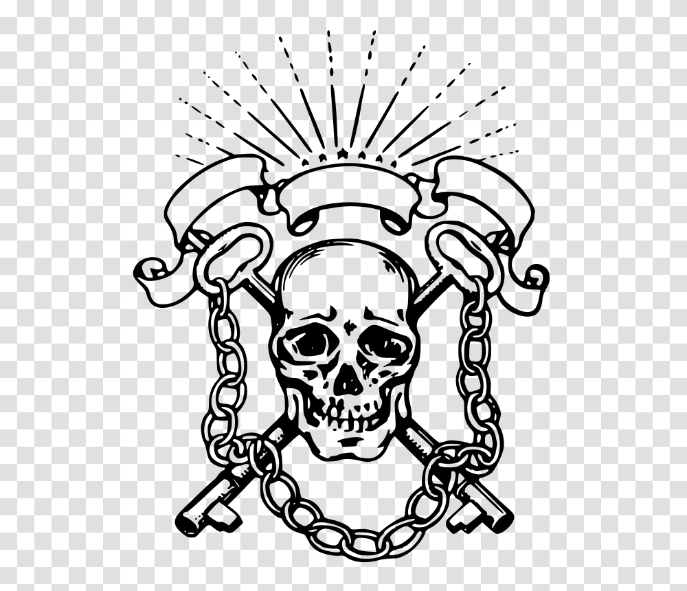 Skull And Keys Emblem, Education, Gray, World Of Warcraft Transparent Png