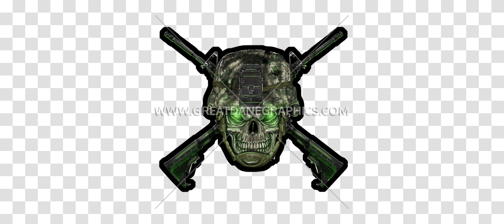 Skull Army Helmet Production Ready Artwork For T Shirt Printing, Machine, Motor, Vehicle, Transportation Transparent Png