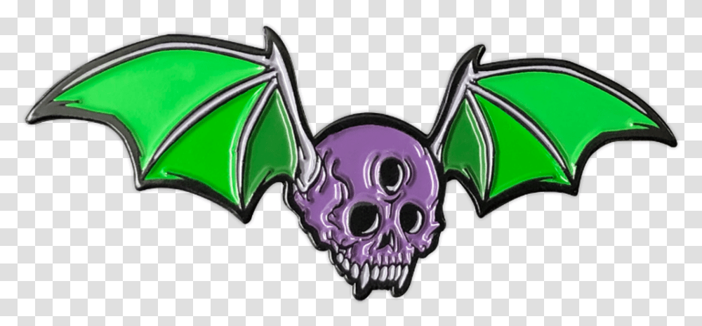 Skull Bat Enamel Pin By Seventh Cartoon, Heart, Mask Transparent Png