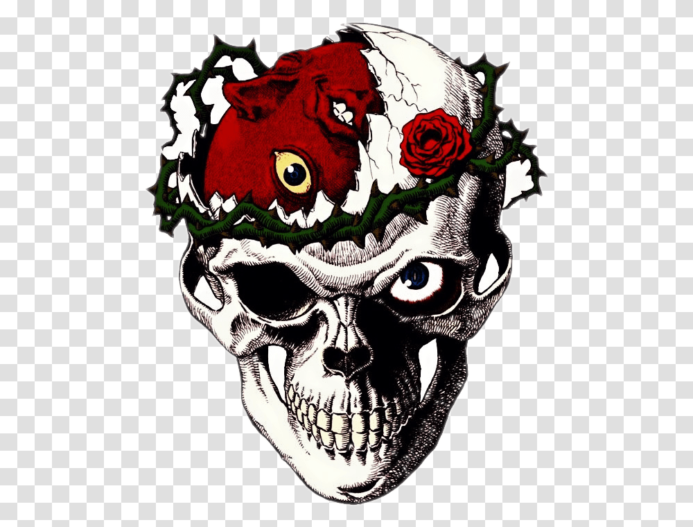 Skull Berserk Darksouls Horror, Rose, Flower Transparent Png