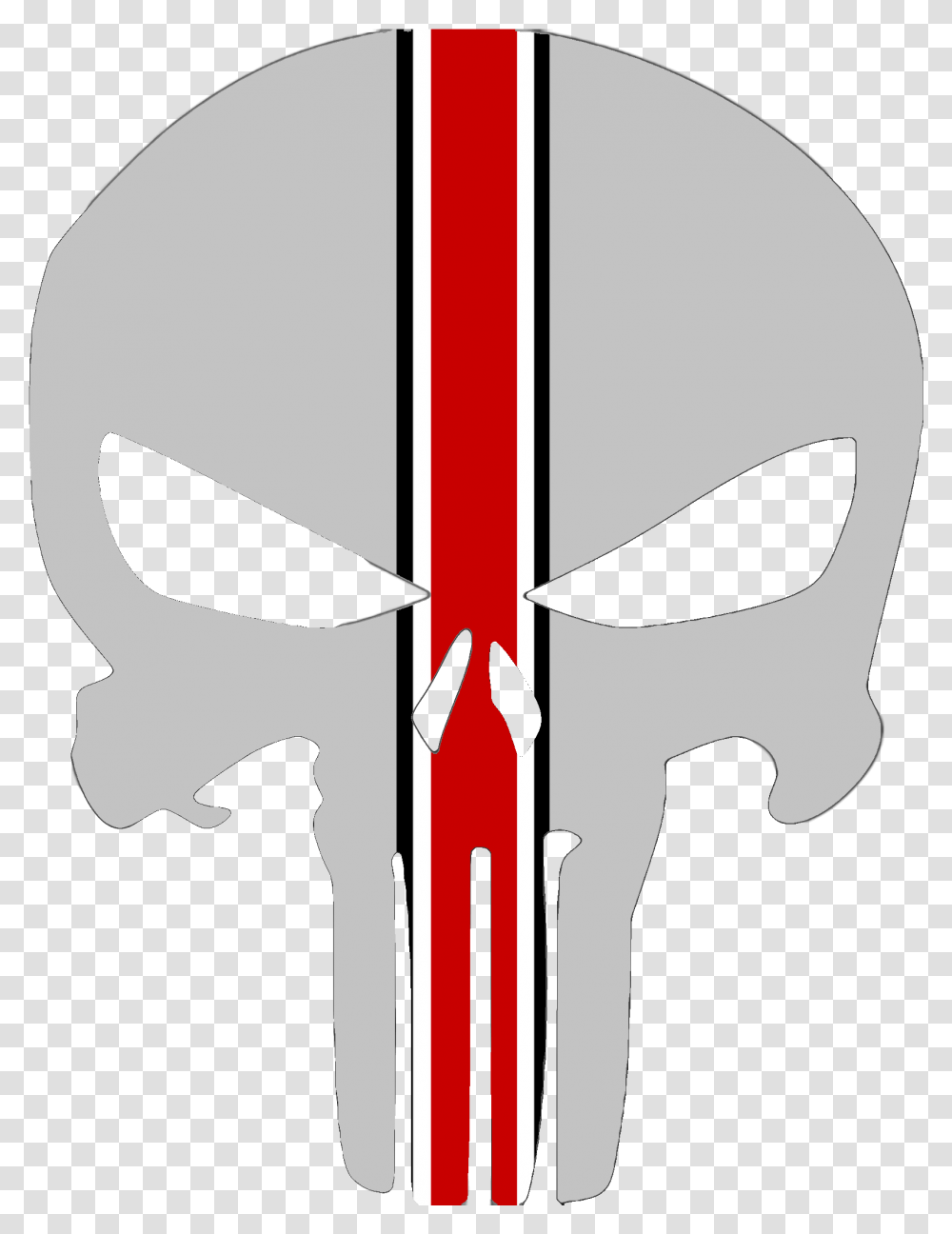 Skull Buck Eye Stripe Image Punisher Skull Red, Weapon, Weaponry, Arrow Transparent Png