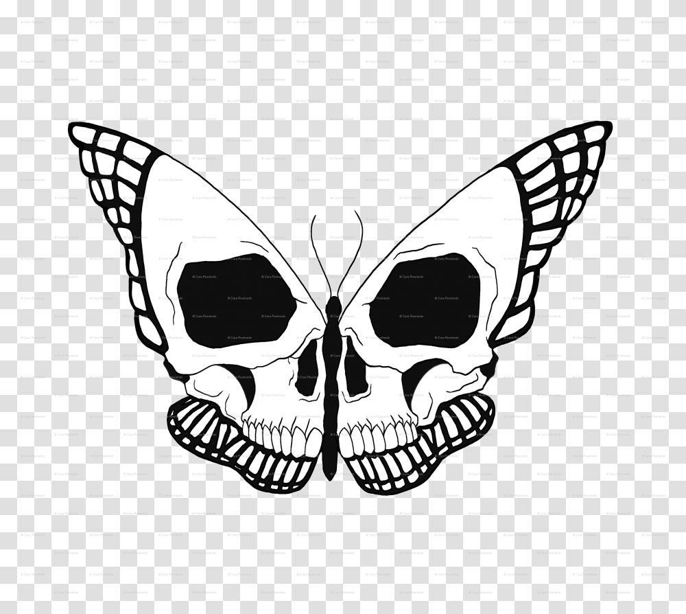 Skull Butterfly Skull, Sunglasses, Accessories, Accessory, Stencil Transparent Png