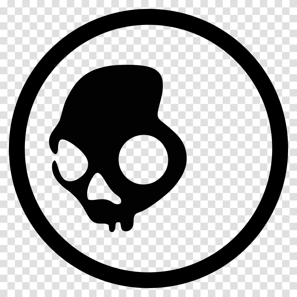 Skull Candy Logo, Hand, Gray Transparent Png