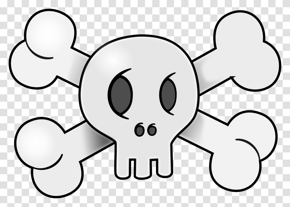 Skull Cartoon, Machine, Stencil Transparent Png