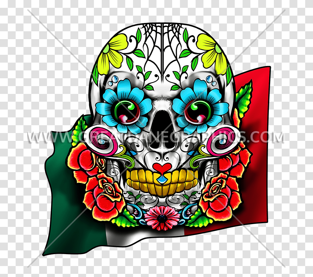 Skull Cinco De Mayo Production Ready Artwork For T Shirt Printing, Doodle, Drawing, Floral Design Transparent Png