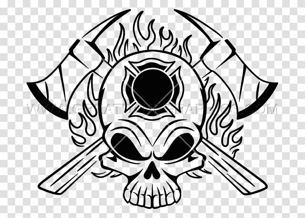 Skull Clipart Firefighter, Emblem, Hourglass, Architecture Transparent Png