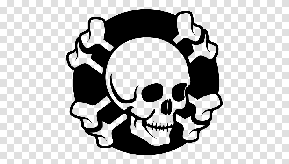 Skull Crossed Bones Silhouette Skull, Gray, World Of Warcraft Transparent Png