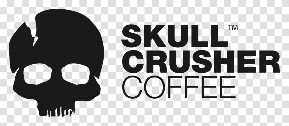 Skull Crusher Coffee Logo Dark Skull Crusher Coffee Logo, Face, Alphabet, Photography Transparent Png