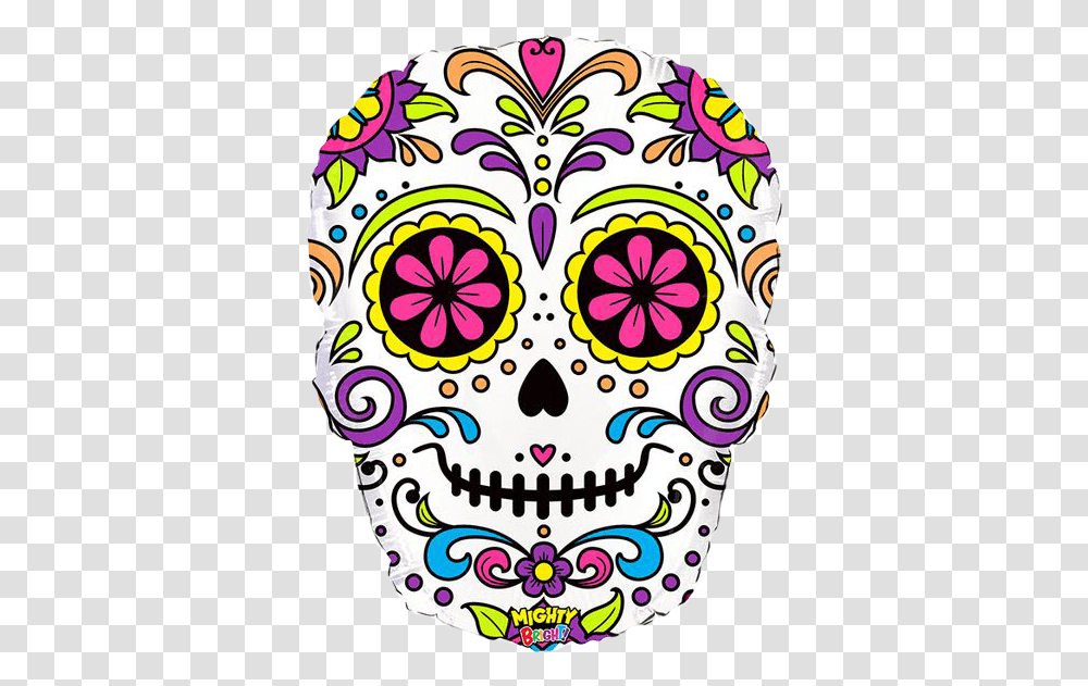 Skull Day Of The Dead Coco, Floral Design, Pattern Transparent Png
