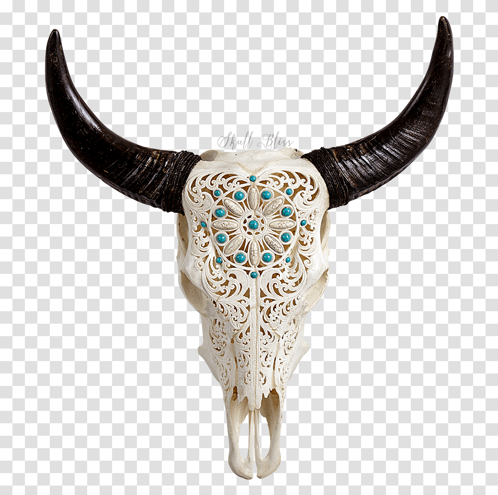 Skull Decorative Bull Head, Mammal, Animal, Cattle, Longhorn Transparent Png