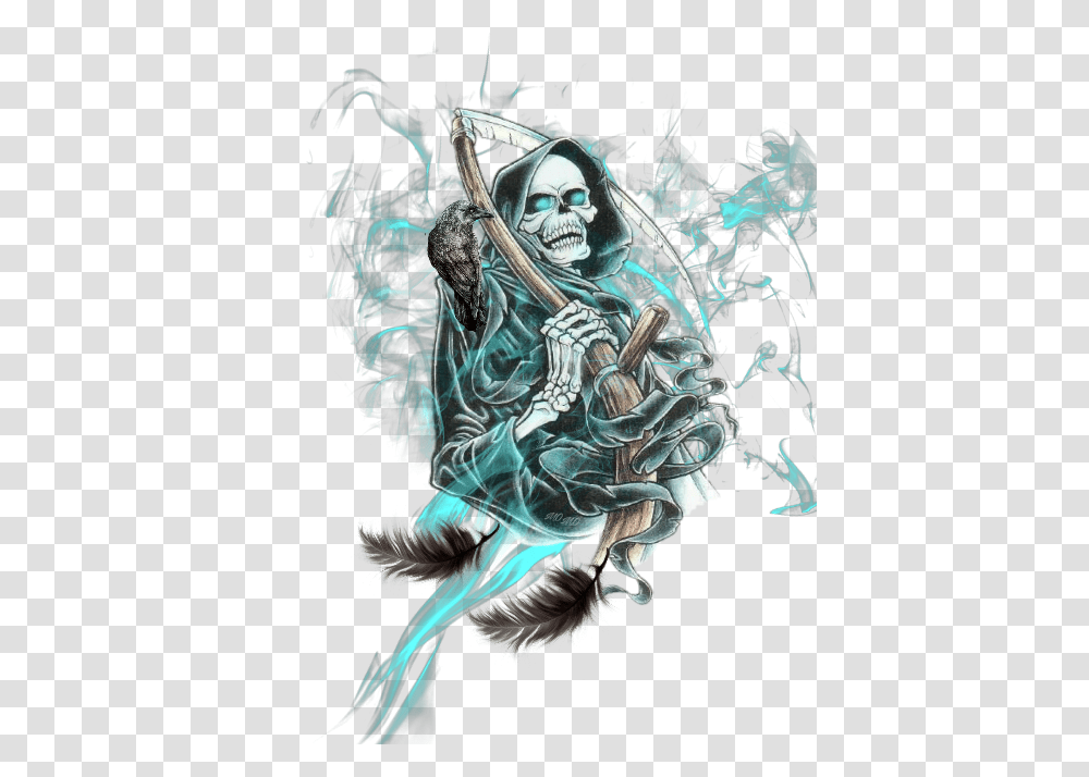 Skull Download Illustration, Person, Smoke, Painting Transparent Png