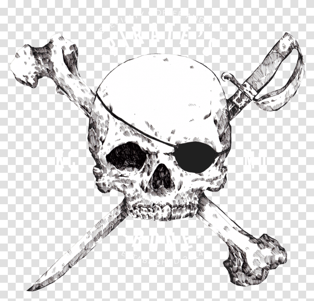 Skull Drawing Skull, Person, Human, Pirate, Sunglasses Transparent Png