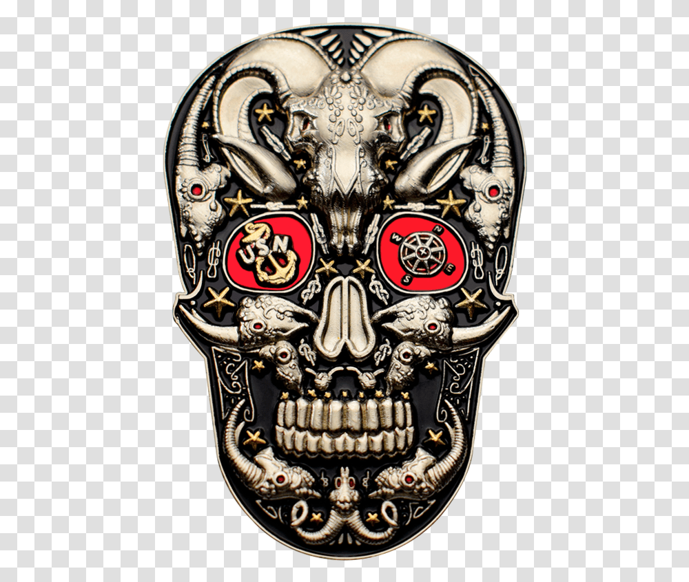 Skull, Emblem, Architecture, Building Transparent Png