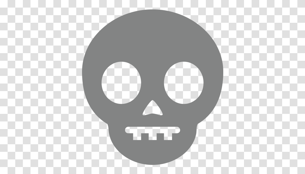 Skull Emoji For Facebook Email Sms Skull Emoji Silhouette, Stencil, Disk, Head, Mask Transparent Png