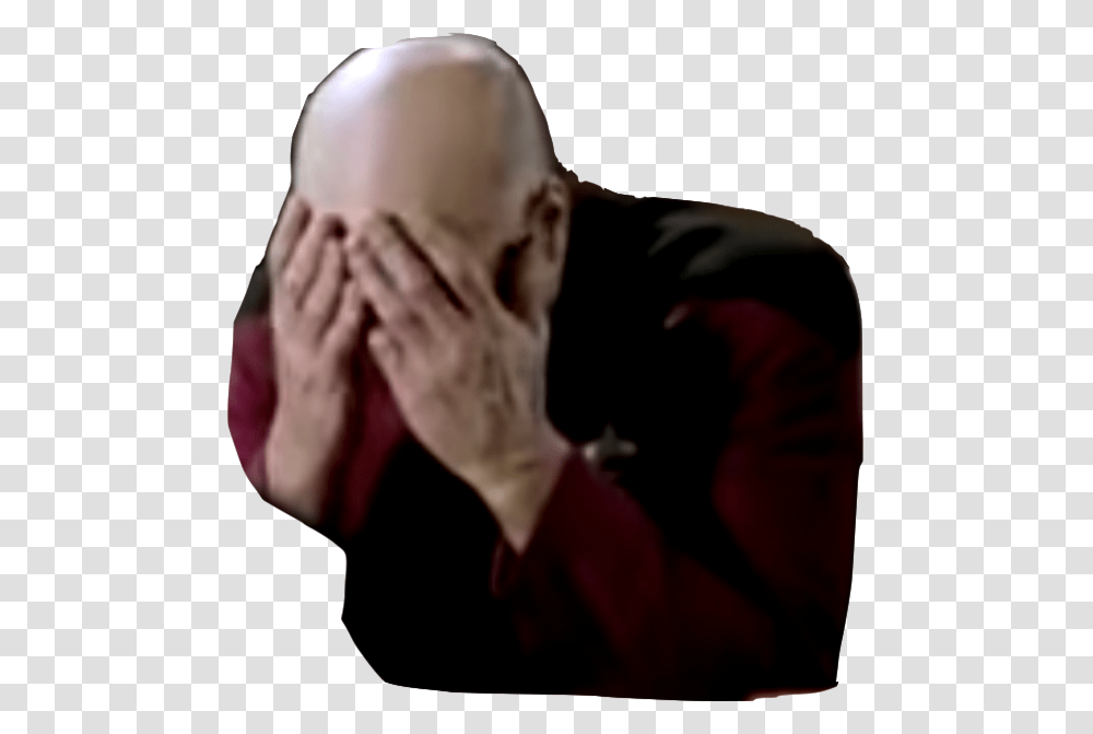 Skull Emoji Picard Riker Double Face Palm, Head, Person, Interior Design, Indoors Transparent Png