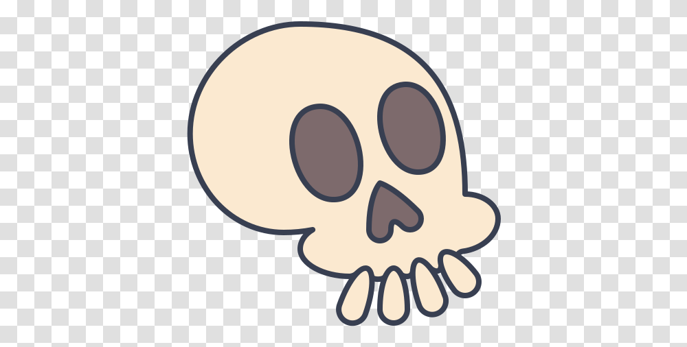 Skull Free Icon Of Trick Or Treat Clip Art, Hand, Face Transparent Png