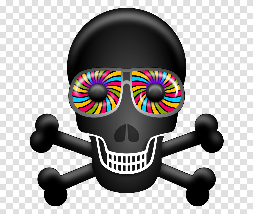 Skull Free To Use Clipart Psychedelic Skull, Pirate, Performer, Head Transparent Png
