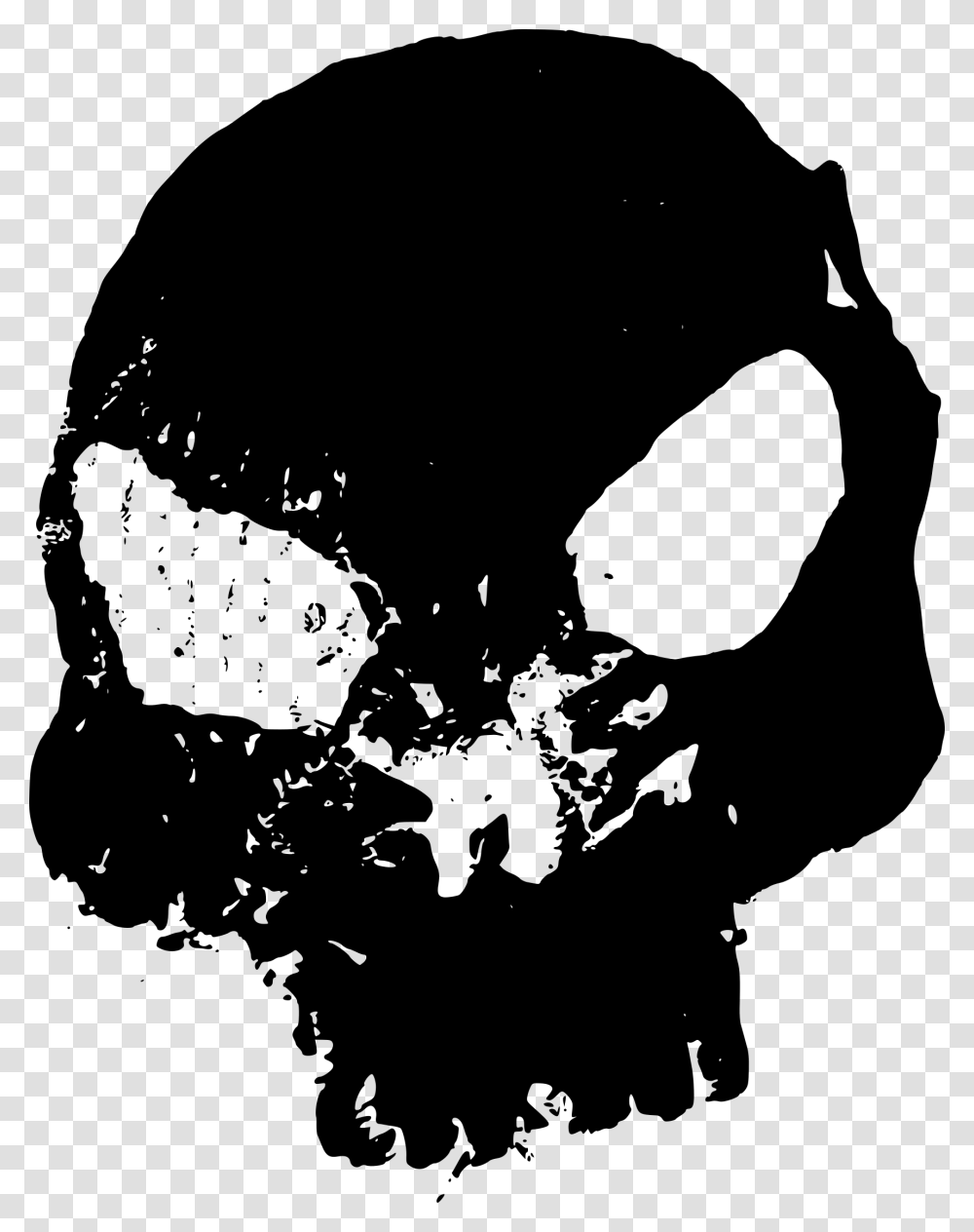 Skull Grunge, Gray, World Of Warcraft Transparent Png