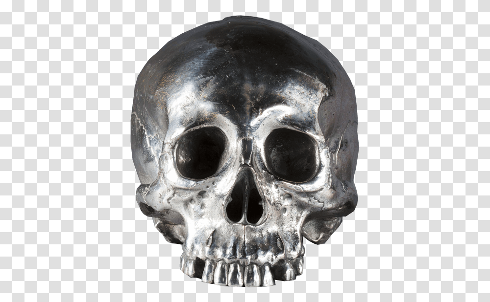 Skull, Head, Silver, Helmet Transparent Png