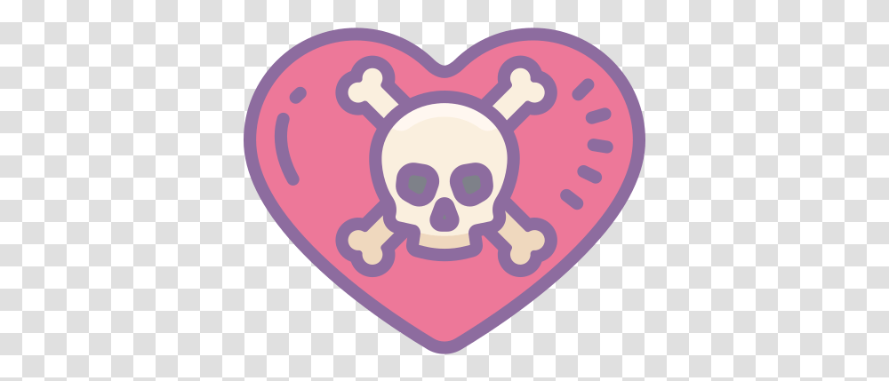 Skull Heart Icon - Free Download And Vector One Piece Frisbee Disc, Plectrum, Rug, Symbol Transparent Png