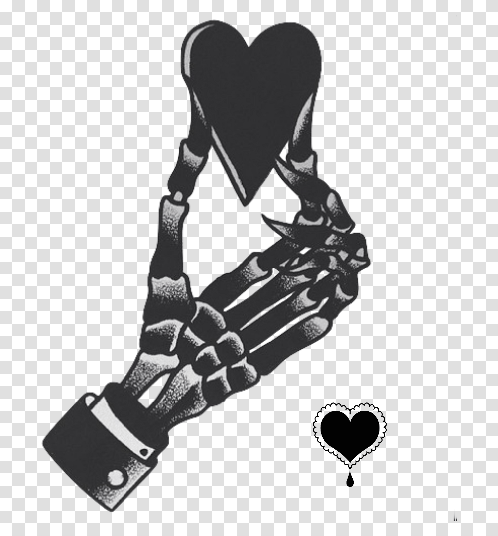 Skull Heart Skeleton Hand Holding Heart, Person, Human, X-Ray, Medical Imaging X-Ray Film Transparent Png