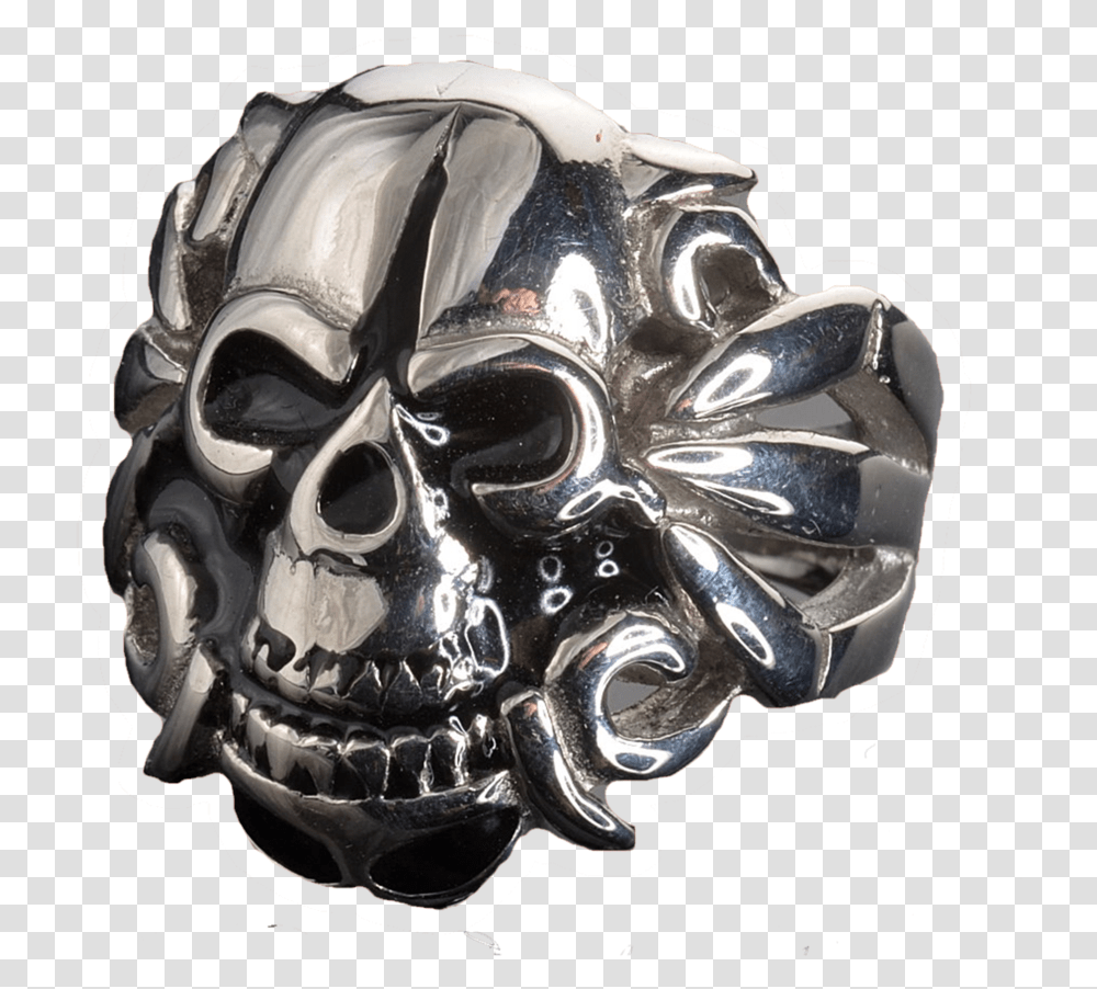 Skull, Helmet, Apparel, Silver Transparent Png