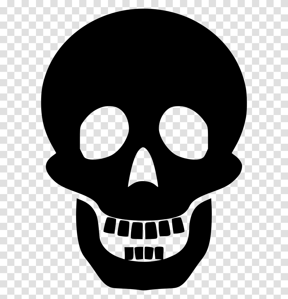 Skull Human Skeleton Silhouette Clip Art Skull Silhouette, Stencil Transparent Png
