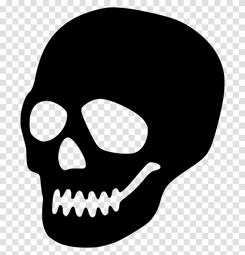 Skull Icon Free Download, Pillow, Cushion, Mask, Stencil Transparent Png