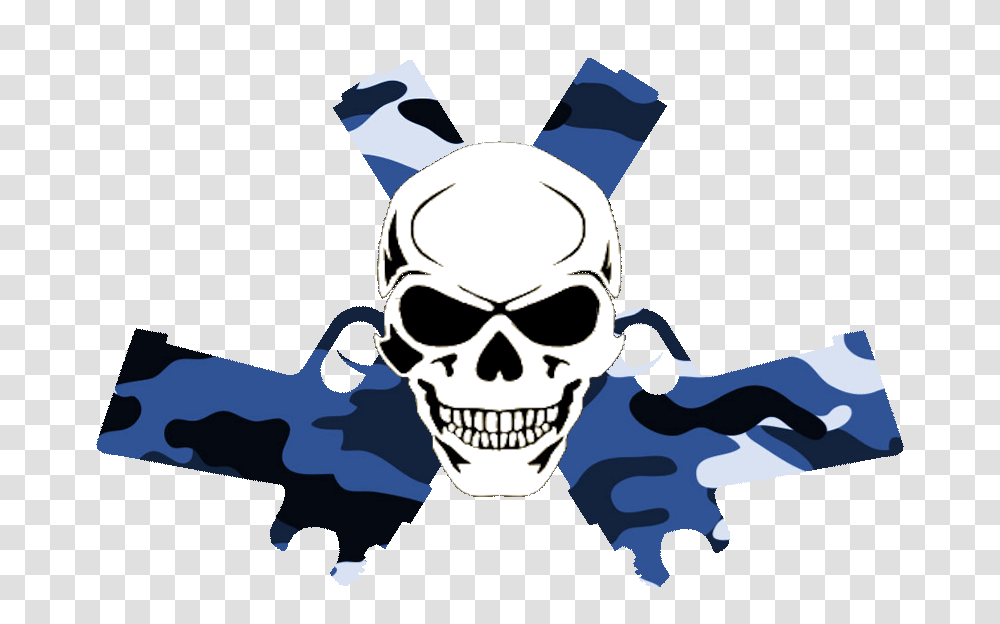 Skull In Guns Blue Camo Free Images, Sunglasses, Accessories, Accessory, Pirate Transparent Png
