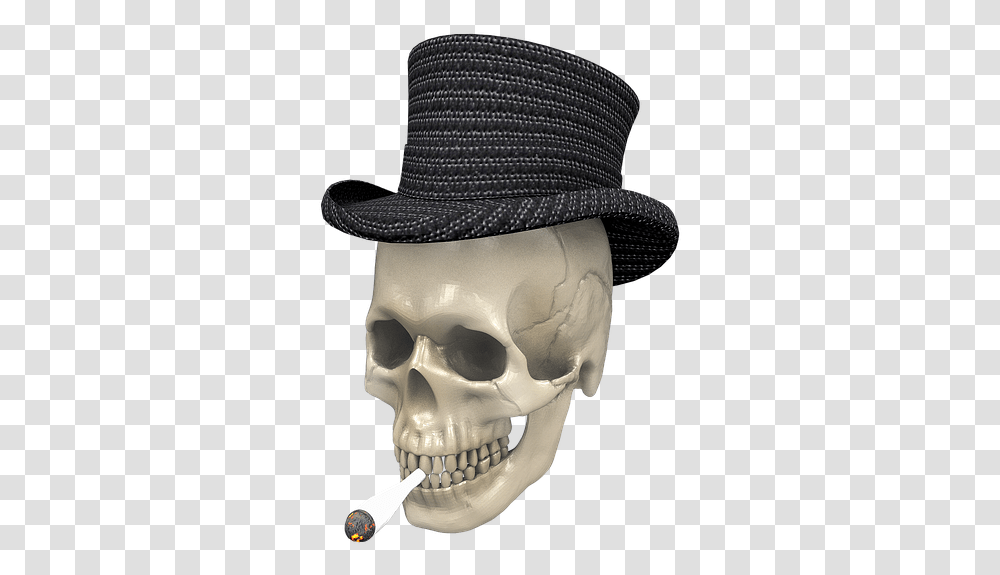 Skull Joint Hat Stoner Drugs Smoke Pot Bag Skull, Apparel, Sun Hat, Person Transparent Png