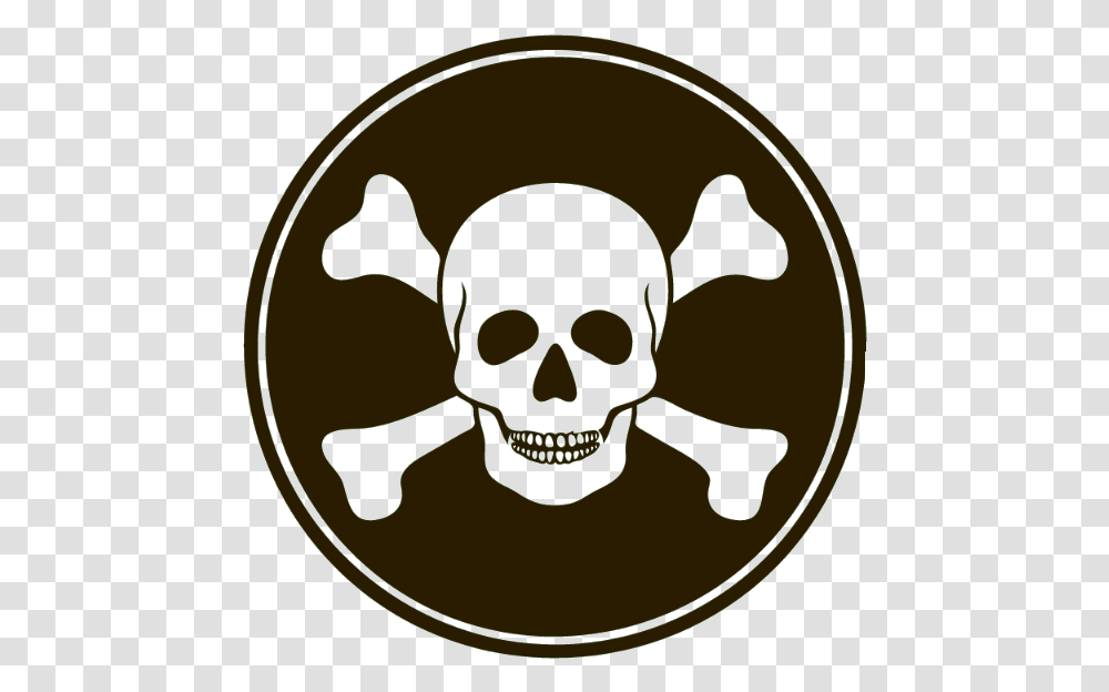 Skull Jolly Roger, Logo, Trademark, Coin Transparent Png