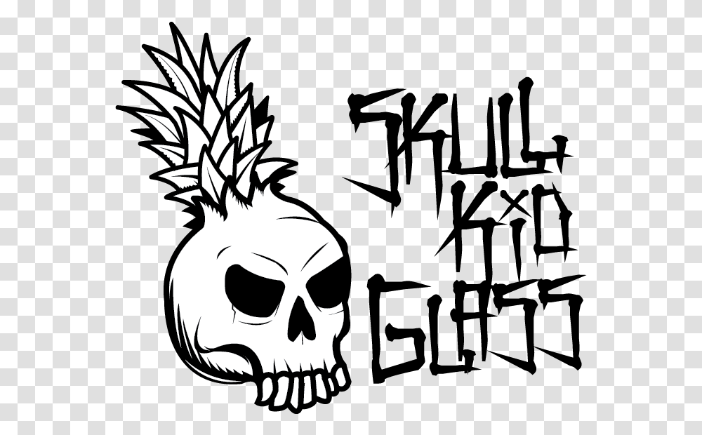 Skull Kid Glass Illustration, Plant, Pineapple, Fruit, Food Transparent Png