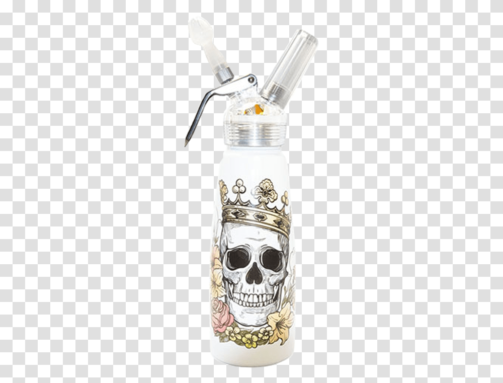 Skull King 1 Pint Suede Aluminum Dispenser Water Bottle, Jar, Shaker, Jug, Light Transparent Png