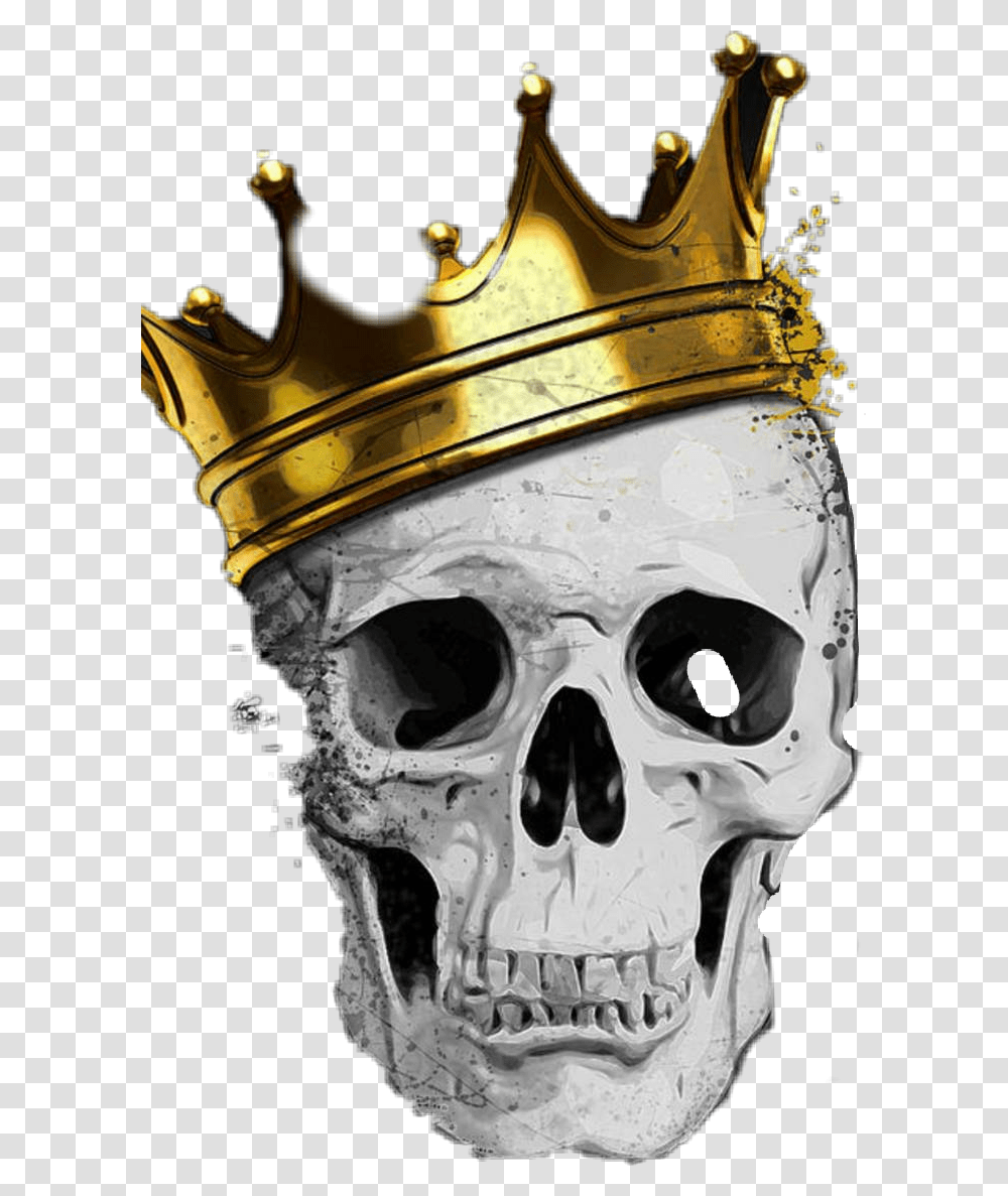 Skull King Royal Skull, Head, Helmet, Apparel Transparent Png