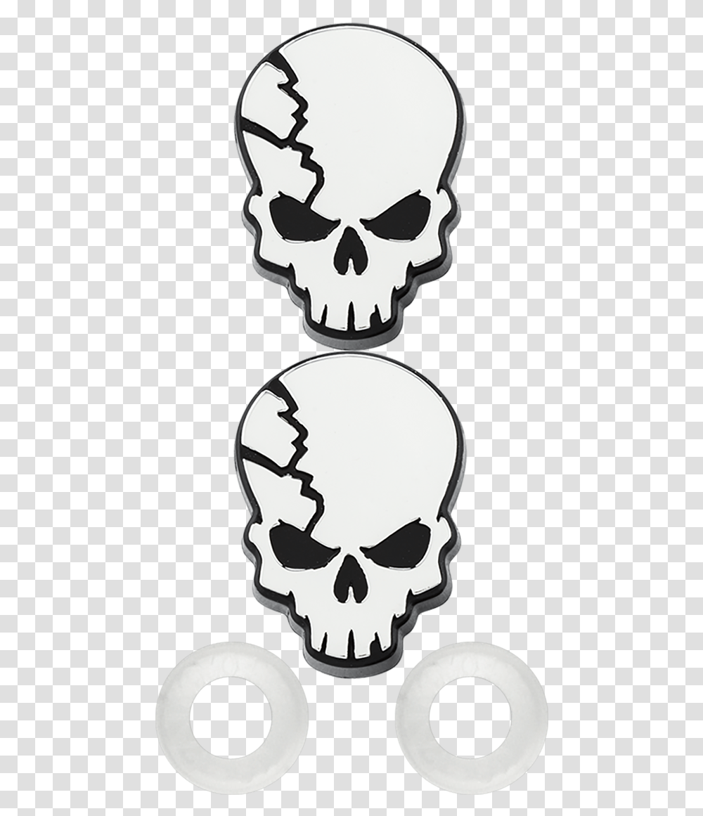 Skull, Label, Stencil Transparent Png