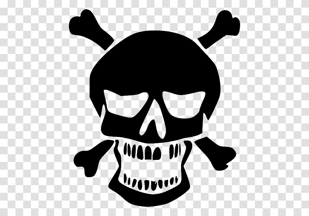 Skull Logo Image, Fantasy, Pirate, Stencil, Label Transparent Png